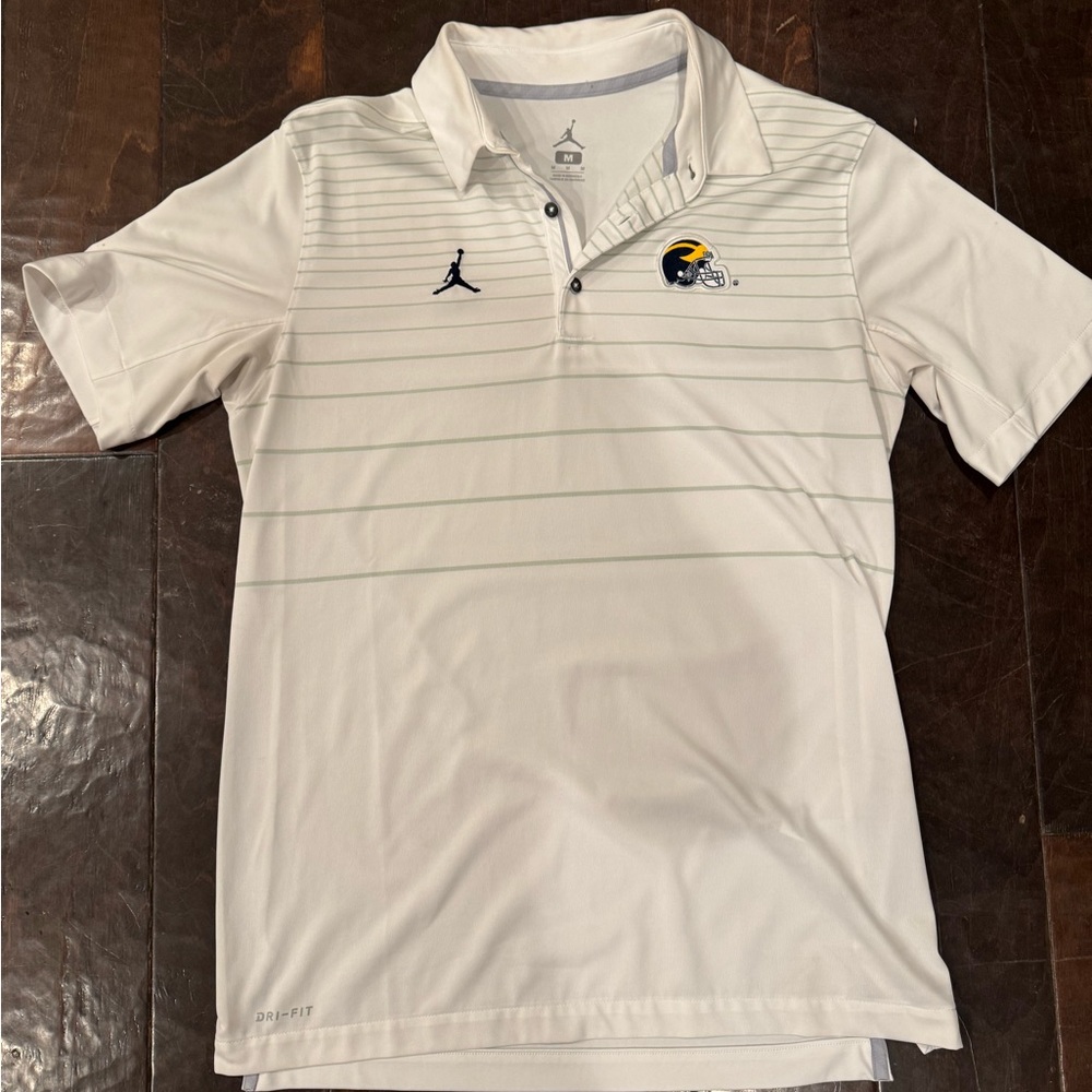 Michigan Jordan Football Men's Polo Shirt